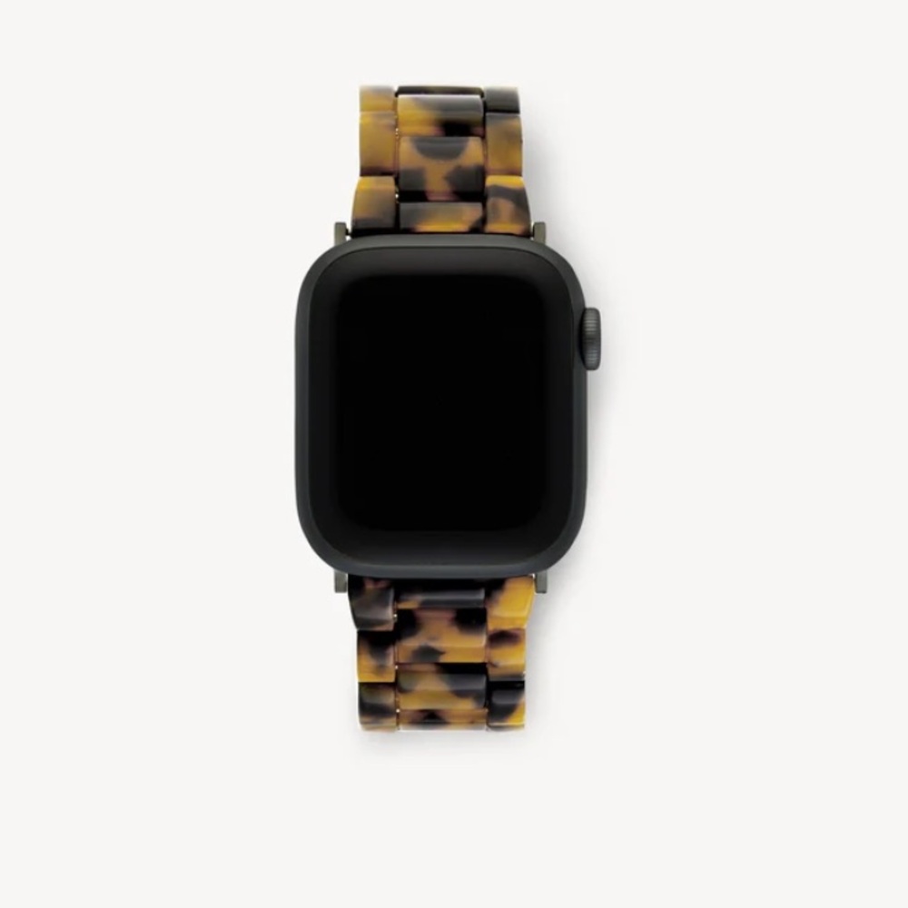 Machete Apple Watch band with universal adjustments in tortoise